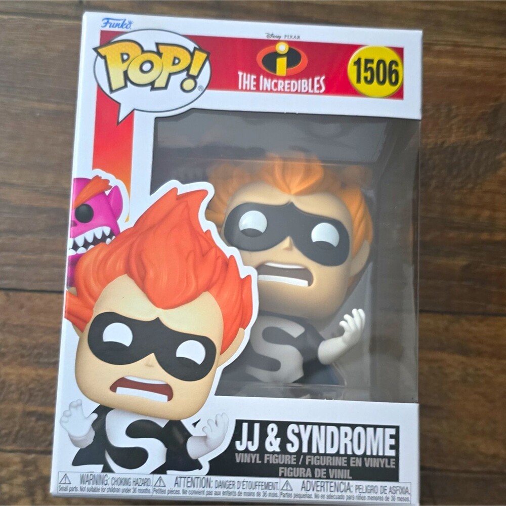 Funko Pop! Vinyl Disney Pixar The Incredibles JJ & Syndrome #1506 Figure